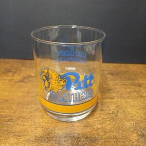 Vintage Pitt Panthers Getty NCAA Ten Years of Big East Basketball Rocks Glass